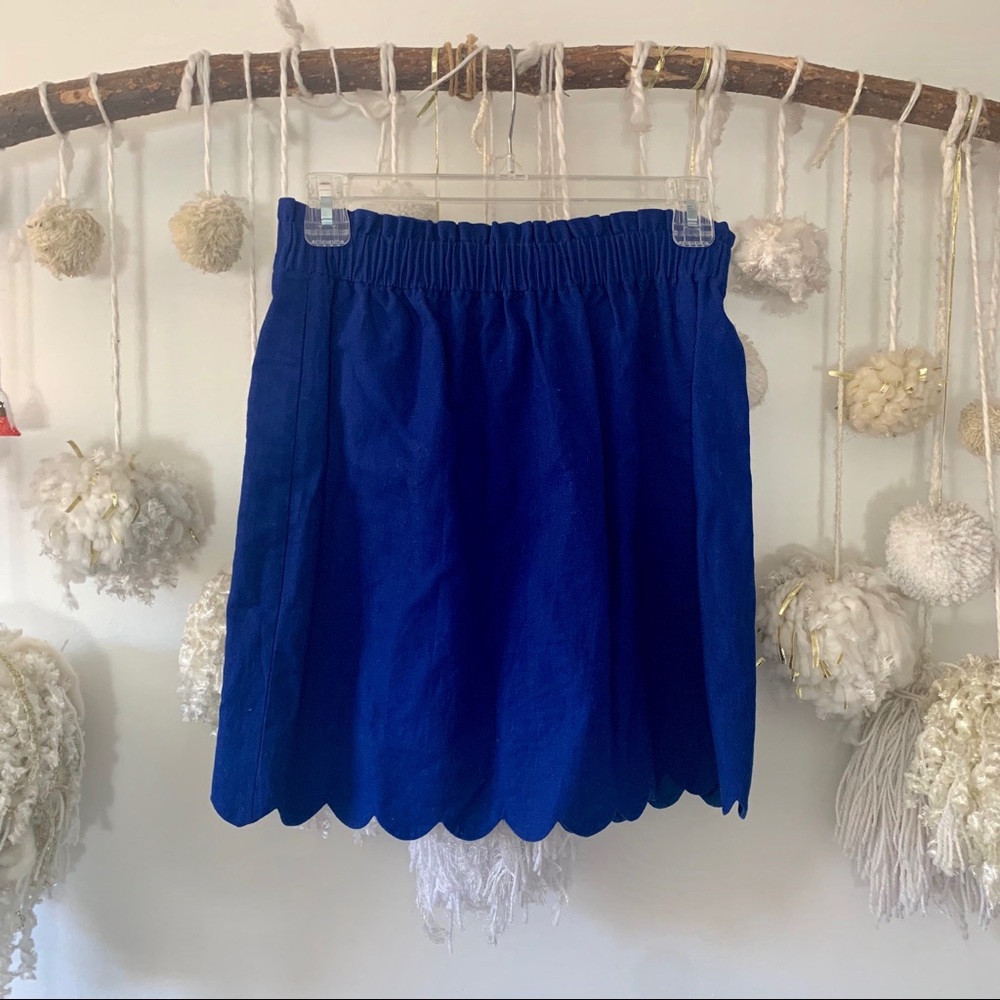 JCrew Sidewalk Scalloped Skirt